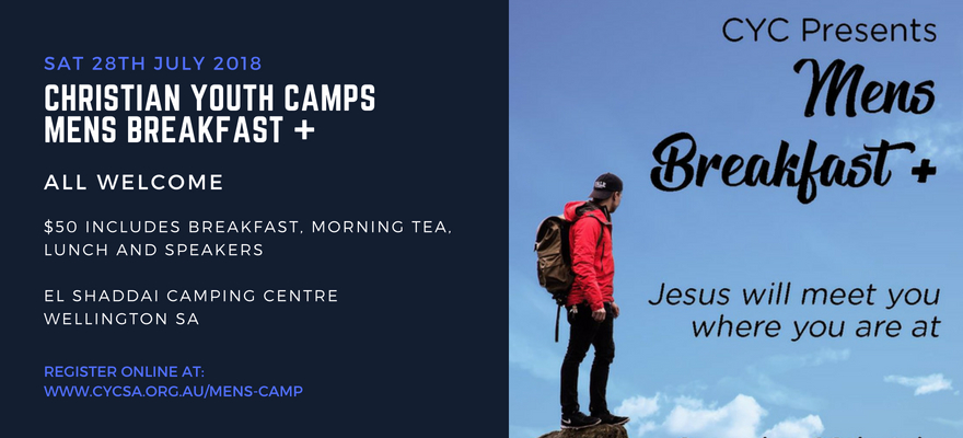 Christian Youth Camp Mens Breakfast + (Wellington, South Australia)